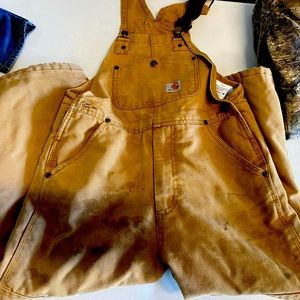 Carhartt tan insulated coveralls